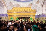 مراسم تشييع عقيلة المرجع الديني السيد السيستاني في كربلاء والنجف + صور