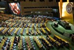 Höhepunkte der Rede des Henkers aus Gaza vor der UNO/Vom fast komplett leeren Saal zum Schwenken der Flagge Palästinas