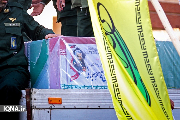 وداع نجبا با فرماندهان شهید مقاومت + تصاویر