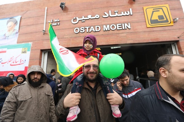 سرویس‌دهی رایگان متروی تهران در روز راهپیمایی۲۲ بهمن