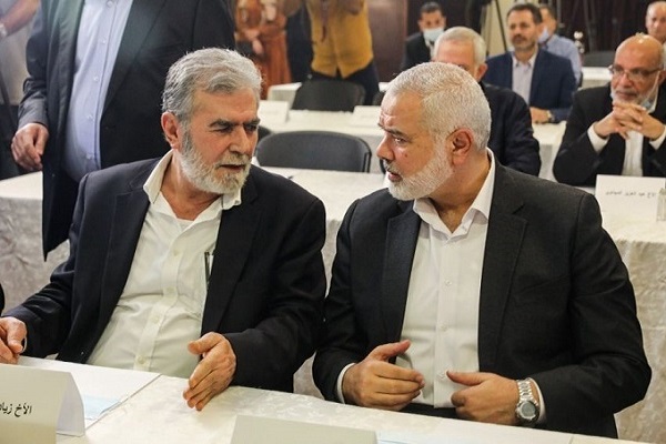 نشست رهبران حماس و جهاد اسلامی در پی امضای توافق ننگین سازش