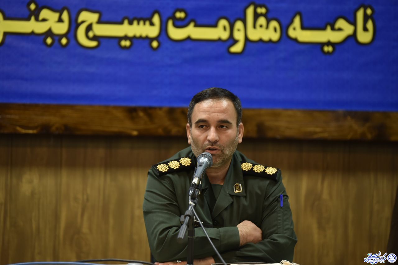 سرهنگ مهدی الهی&zwnj;راد، فرمانده ناحیه مقاومت بسیج شهرستان بجنورد