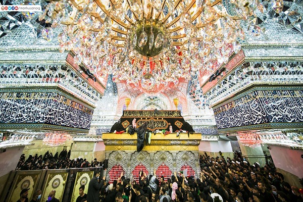 تصاویری از ضریح امام حسین(ع) در آستانه اربعین حسینی