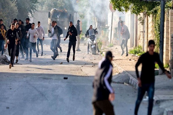 تظاهرات فلسطینیان در حمایت از نابلس