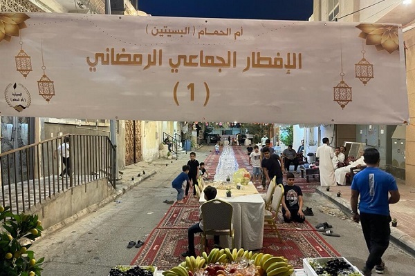 نخستین افطار عمومی شیعیان عربستان پس از کرونا + عکس