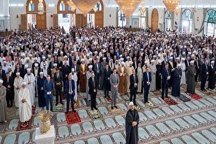 نماز عید قربان با حضور بشار اسد در حلب + عکس