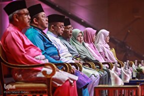 فیلم | ورود مقامات مالزیایی به سالن مسابقات بین‌المللی قرآن