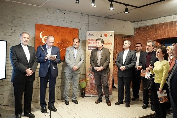 افتتاح نمایشگاه نگارگری و مینیاتور ایرانی ـ اسلامی در مسکو + عکس