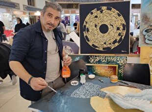 نقاشیخط محمل مناسبی برای تبلیغ دین و قرآن است + فیلم