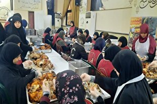 سفره اطعام «امام زین‌العابدین(ع)» حزب‌الله برای نیازمندان سراسر لبنان + عکس و فیلم