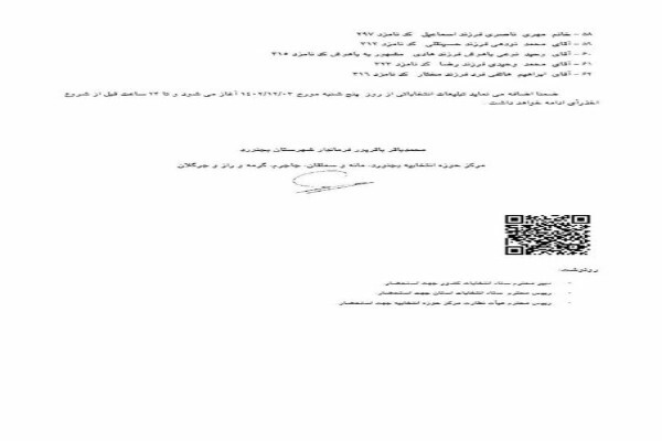 اعلام اسامی نامزدهای انتخابات مجلس شورای اسلامی در بجنورد