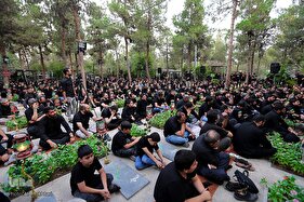 عزاداری حسینی در گلزار شهدای بهشت زهرا(س)