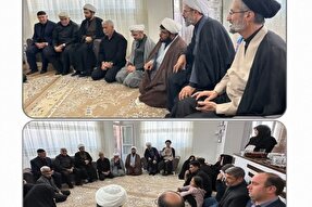 حضور‌‌‌ نماینده ولی‌فقيه در خراسان‌شمالی در منزل شهید حسن وحیدی