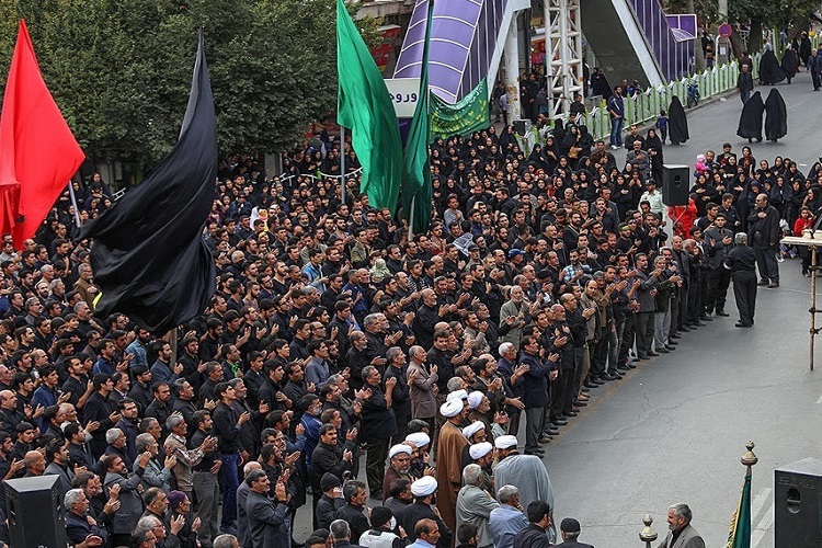 دسته‌روی هیات مذهبی در خراسان‌شمالی