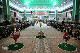 آیین خطبه‌خوانی خادمان و زائران حرم مطهر حضرت معصومه (س)