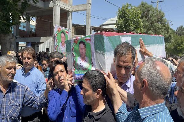 تشییع پیکر شهدای خراسان‌شمالی در تجاوز رژیم صهیونسیتی به پایتخت