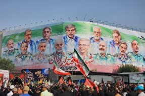 از میدان غیرت تا افق شهادت؛ ملت ایران پیکر «شهدای اقتدار ملی» را تشییع کردند