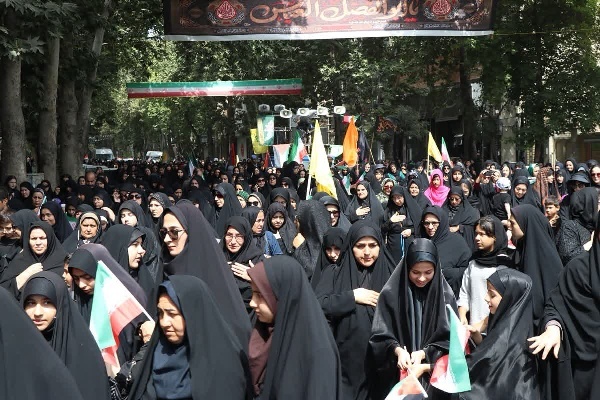 مراسم جاماندگان اربعین در نقاط مختلف خراسان‌شمالی