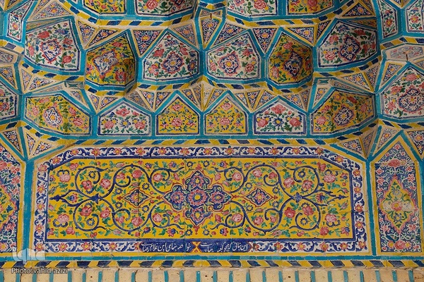 افراشته فیروزه‌ای؛ مسجد مشیر شیراز‎‎