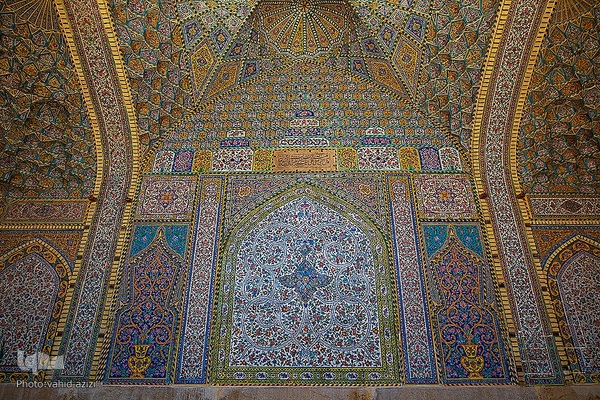 افراشته فیروزه‌ای؛ مسجد مشیر شیراز‎‎