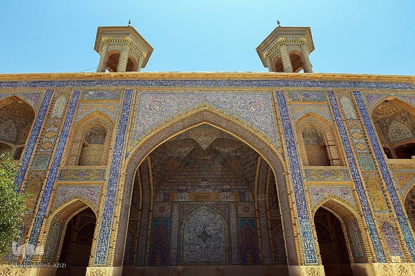 افراشته فیروزه‌ای؛ مسجد مشیر شیراز‎‎