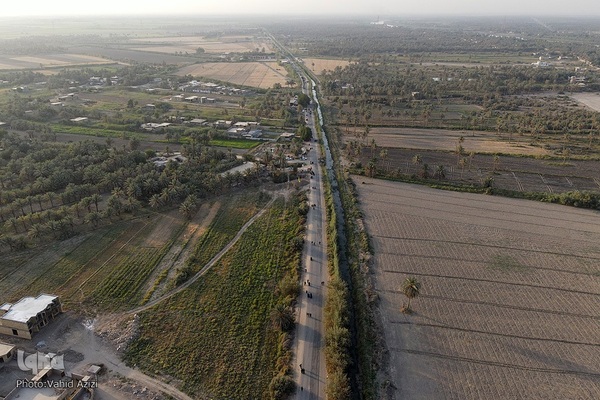 پیاده روی اربعین حسینی در منطقه طریق العلما و زرگه نجف به کربلا