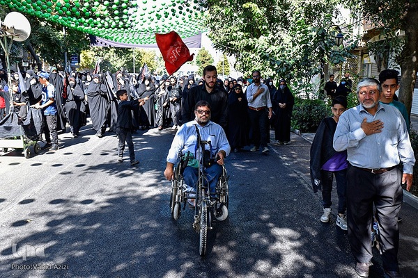 آیین پیاده‌روی جاماندگان اربعین حسینی در بجنورد
