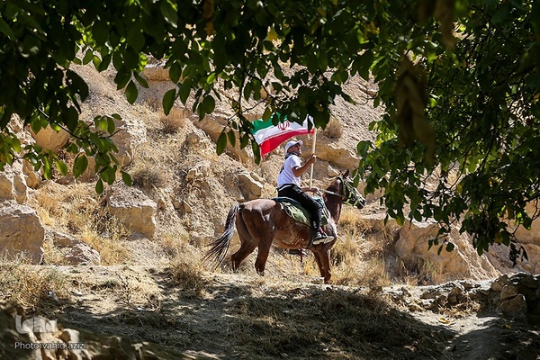سوارکاران خراسان شمالی در راه مشهد