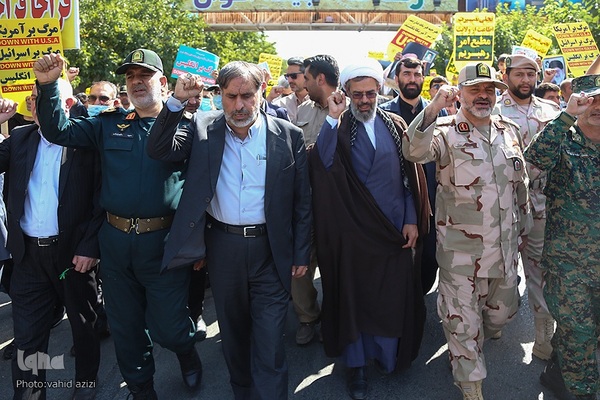 راهپیمایی نمازگزاران نماز جمعه بجنورد در اعتراض به حوادث اخیر‎‎