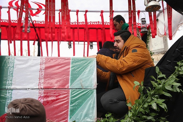 استقبال و خاکسپاری از شهدا گمنام در خراسان شمالی