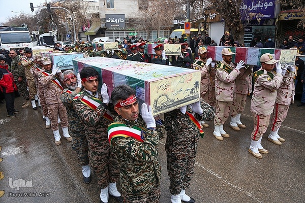 استقبال و خاکسپاری از شهدا گمنام در خراسان شمالی