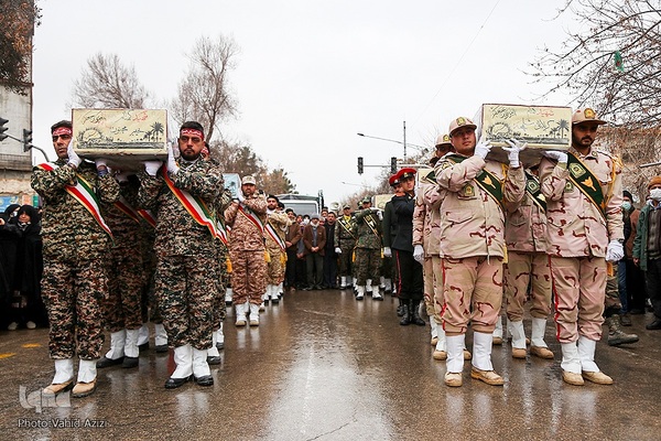 استقبال و خاکسپاری از شهدا گمنام در خراسان شمالی