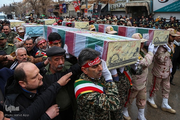 استقبال و خاکسپاری از شهدا گمنام در خراسان شمالی