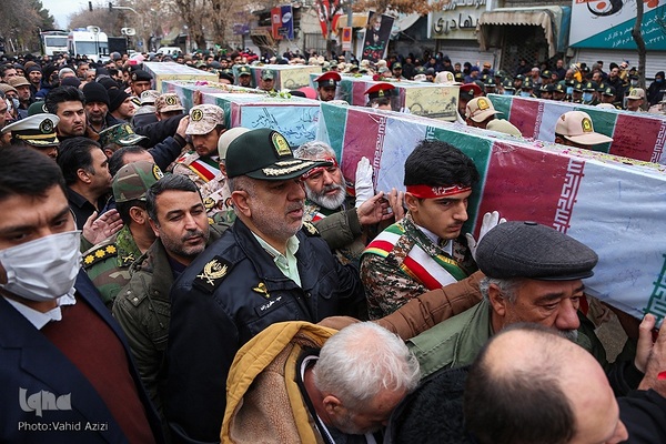 استقبال و خاکسپاری از شهدا گمنام در خراسان شمالی