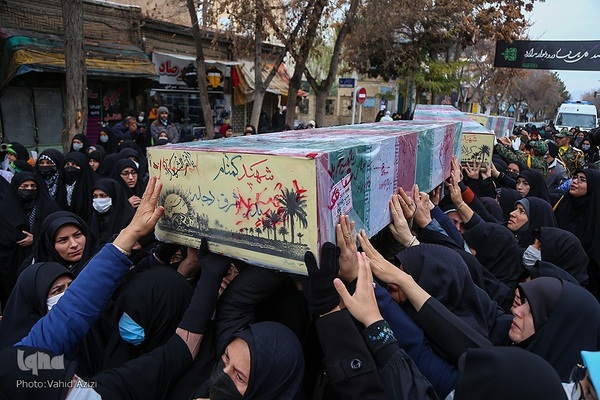 استقبال و خاکسپاری از شهدا گمنام در خراسان شمالی