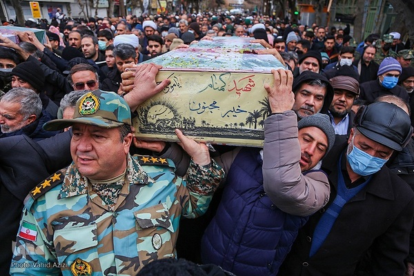 استقبال و خاکسپاری از شهدا گمنام در خراسان شمالی