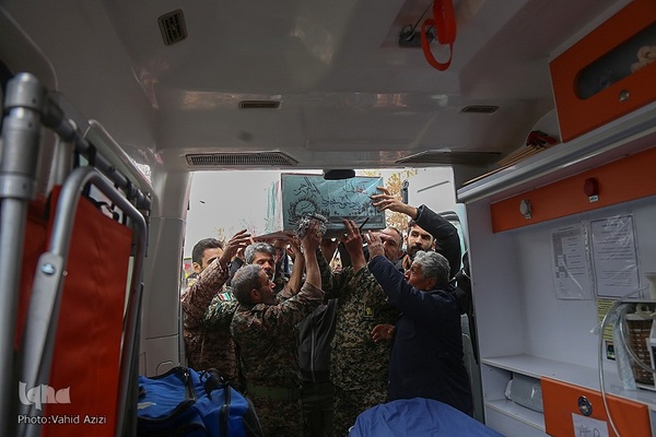 استقبال و خاکسپاری از شهدا گمنام در خراسان شمالی