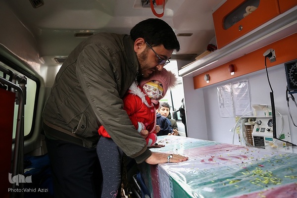 استقبال و خاکسپاری از شهدا گمنام در خراسان شمالی