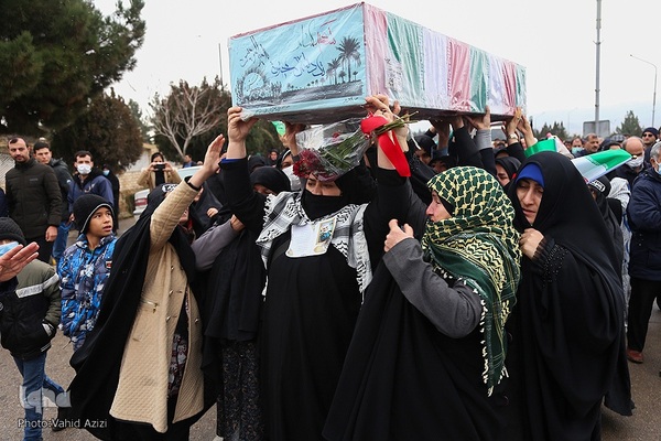 استقبال و خاکسپاری از شهدا گمنام در خراسان شمالی