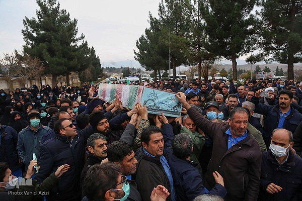 استقبال و خاکسپاری از شهدا گمنام در خراسان شمالی