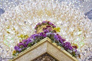 Le mausolée de l'imam Hussein (as) décordé de fleurs à l'arrivée du mois de Rajab