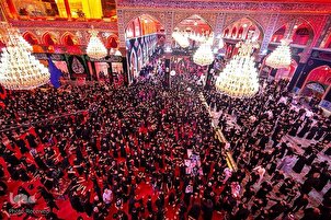 Cérémonie au sanctuaire de l’imam Hussein (as) à l’occasion de Tasou’a