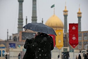 Première neige de l'an 2023 à Qom