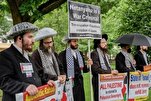 Американские активисты мира протестуют против встречи Трампа и Нетаньяху